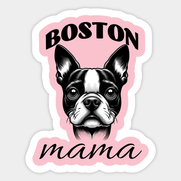 Boston Mama Sticker by Blue Raven Designs